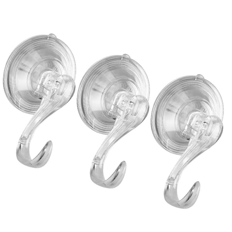 3 Heavy Duty Suction Cup Hooks Punch Free Wall Towel Hanger For Bathroom Kitchen Shower - Image 2
