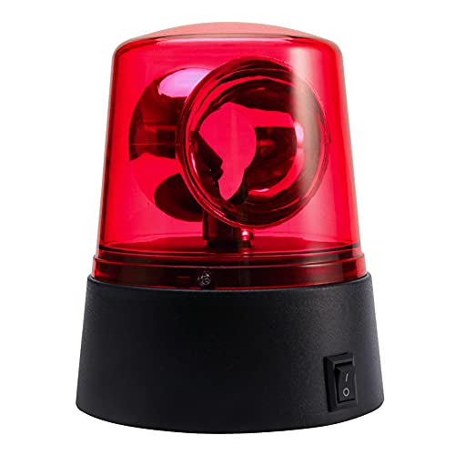 BNYTXV 3-Inch Police Car Beacon Siren Strobe Light, Rotating Blue LED Light, 360 Degree Disco Party Rotating Lamp for Club, Firefighters (Red) - Image 5