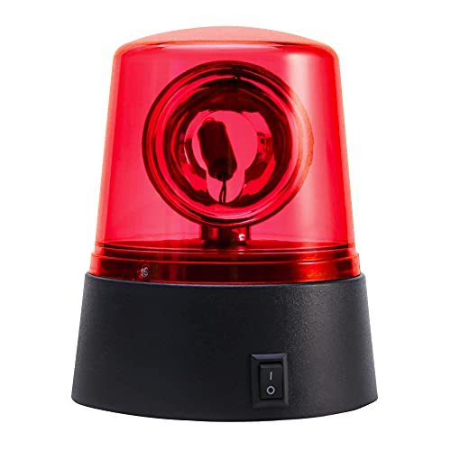 BNYTXV 3-Inch Police Car Beacon Siren Strobe Light, Rotating Blue LED Light, 360 Degree Disco Party Rotating Lamp for Club, Firefighters (Red) - Image 4