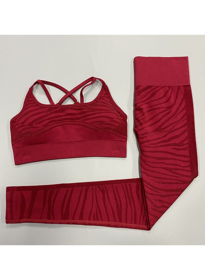 Women's Yoga Fitness Sports Bra and Pants Set  - Image 1