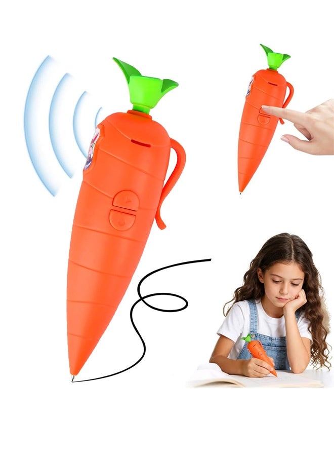 لعبة قلم تسجيل الجزر، أقلام حبر جاف للكتابة على شكل ديكتافون للجزر، جهاز تسجيل الصوت لأقلام الجزر اللطيفة لمدة 60 ثانية، هدية ممتعة للأطفال الطلاب والمعلمين - Image 1