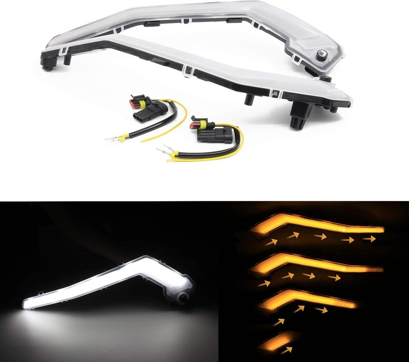 CPOWACE Front Signature Light with Flashing Light for Can Am Maverick X3 XDS XRS Max Turbo R (2017-2025) - Image 1