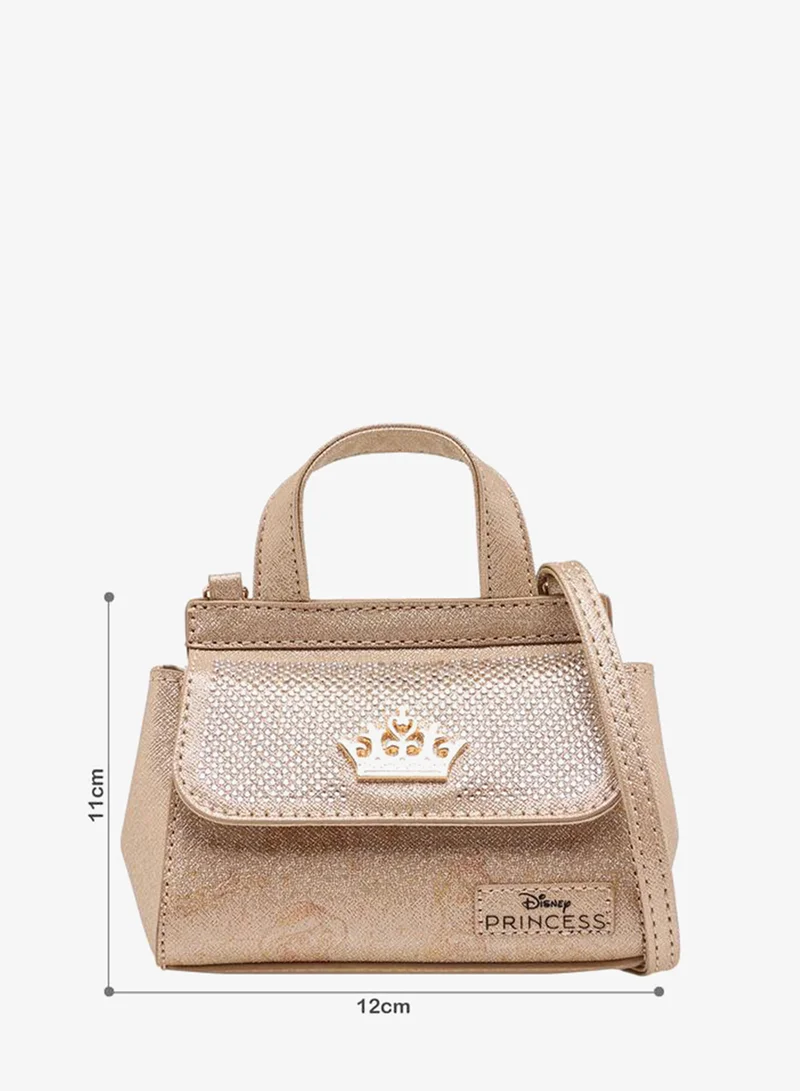 ديزني Embellished Crossbody Bag with Flap Closure