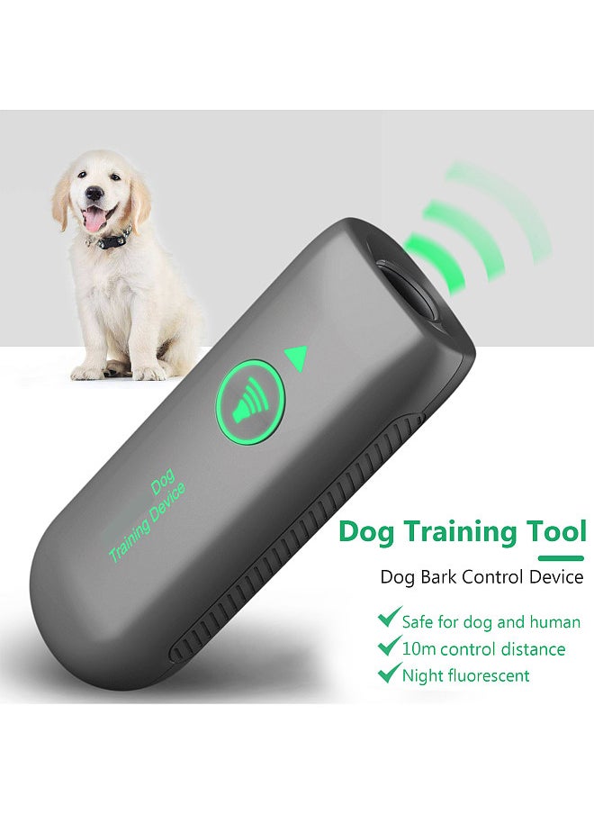 D8 Anti Barking Device Dog Bark Control Behavior Training Waterproof Rechargeable Tool Suitable for Small Medium Large Size Dogs 10 Meter Control Range LED Indicate Indoor and Outdoor Deterrent System