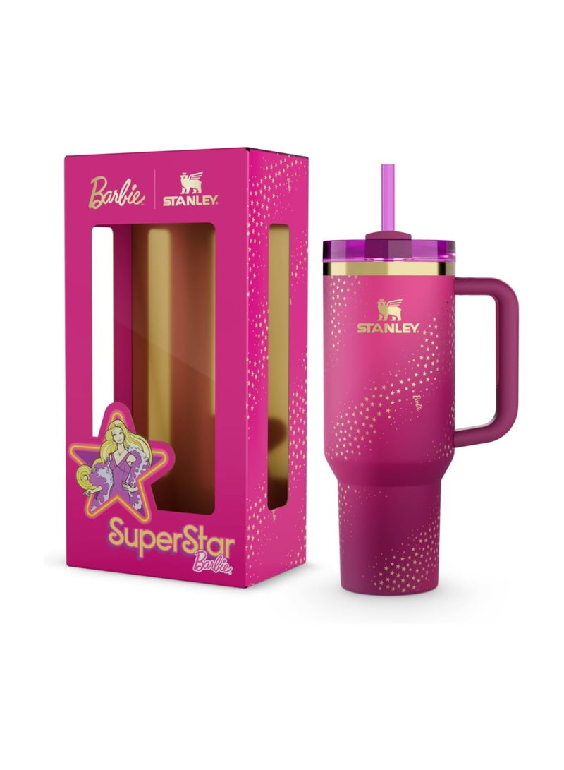 Stanley cup H2.0 Stainless Steel with Lid and Straw for Water Iced Tea,Coffee and Smoothie,70s Superstar,40 oz - Image 2