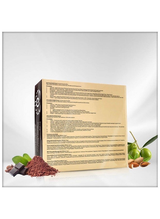 Vedic Line - Vedicline Chocolate Facial Kit Reduce Wrinkles, Fine Lines & Dark Spots With Caramel, Cocoa Powder and Seasame Oil For More Radiant Skin, 515ml - Image 1