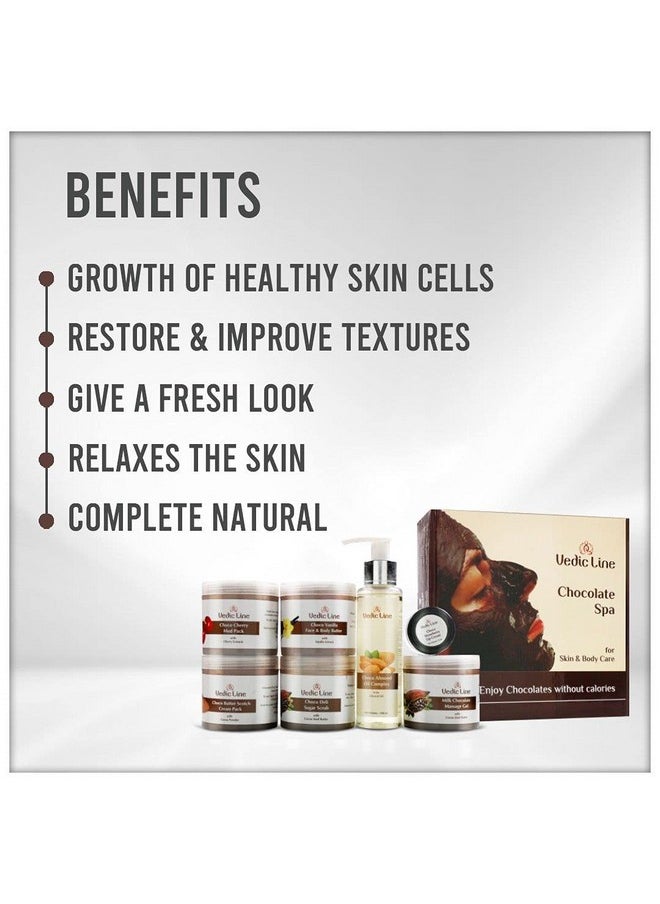 Vedic Line - Vedicline Chocolate Facial Kit Reduce Wrinkles, Fine Lines & Dark Spots With Caramel, Cocoa Powder and Seasame Oil For More Radiant Skin, 515ml - Image 1