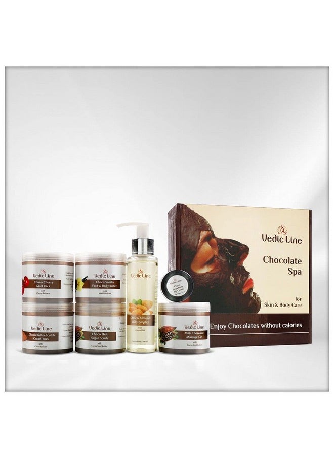 Vedic Line - Vedicline Chocolate Facial Kit Reduce Wrinkles, Fine Lines & Dark Spots With Caramel, Cocoa Powder and Seasame Oil For More Radiant Skin, 515ml - Image 1