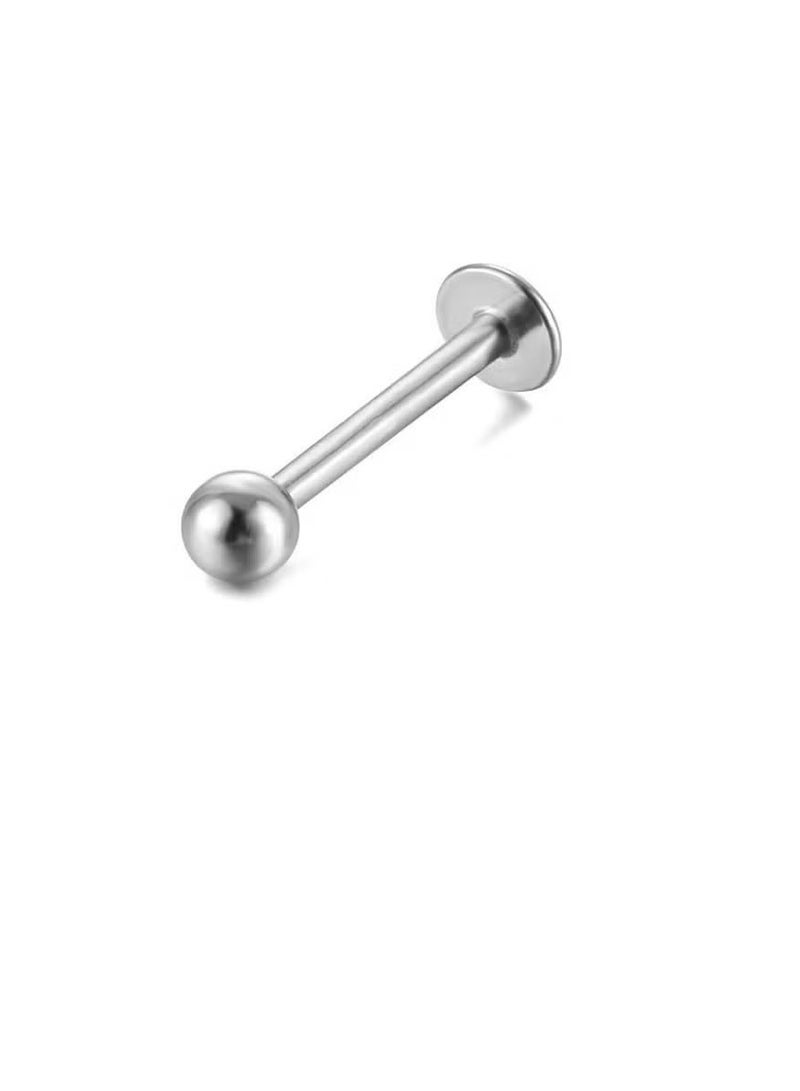 10 Piece Different Body Piercing Jewelry for All Piercings, Stainless Steel Ring Tongue Eyebrow Lip Belly Button Nose Body Piercing Earrings Jewelry Set  - Image 3