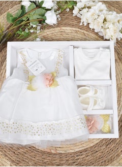 FUN MOMENT Newborn Dress with Gift Box 4 Pieces  - Image 1