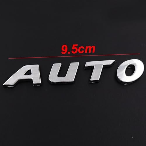 Asraw Chrome Finish Auto Car Badge 3D Sticker Emblem Monogram - Automatic Smart Auto Emblem for Car (Auto) - Image 2