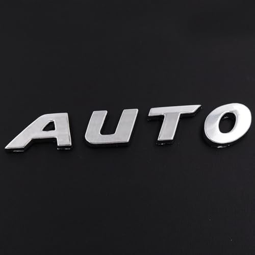 Asraw Chrome Finish Auto Car Badge 3D Sticker Emblem Monogram - Automatic Smart Auto Emblem for Car (Auto) - Image 3