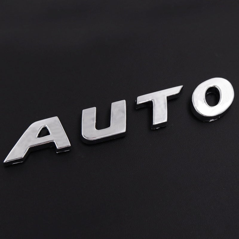 Asraw Chrome Finish Auto Car Badge 3D Sticker Emblem Monogram - Automatic Smart Auto Emblem for Car (Auto) - Image 5