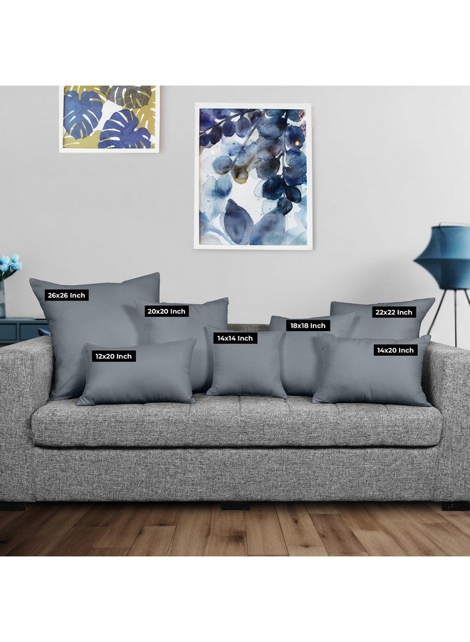 Utopia Bedding Throw Pillows Insert (Pack of 2, Grey) - 18 x 18 Inches Bed and Couch Pillows - Indoor Decorative Pillow - Image 2