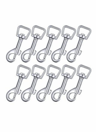 10 Pcs Dog Leash With Hook Buckle 360° Swivel Snap Hooks Square Eye Swivel Bolt Snap Heavy Duty Trigger Hooks Clips Stainless Steel Clips Clasp Suitable for connecting pet collars and keychains - pzsku/Z62782299442599542BEBZ/45/_/1698454383/1e4624f5-6229-47bc-a47e-52c4e5c15539