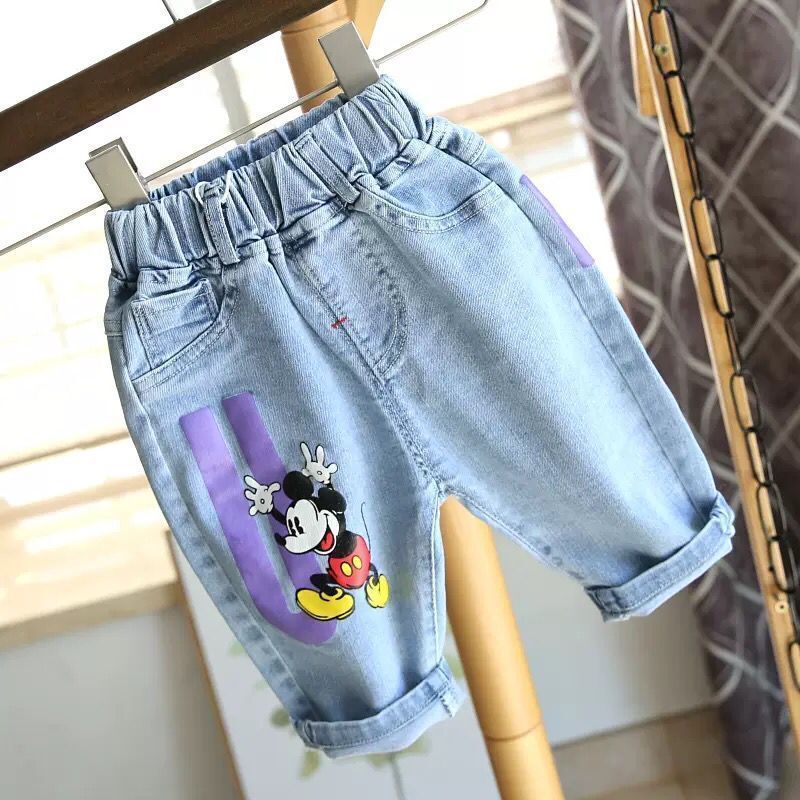 Boys' Baby Denim Shorts New Korean Style Children'S Summer Thin Mid-Length Pants Boys' Western Style Five-Length Pants Trendy Children'S Wear - Image 4