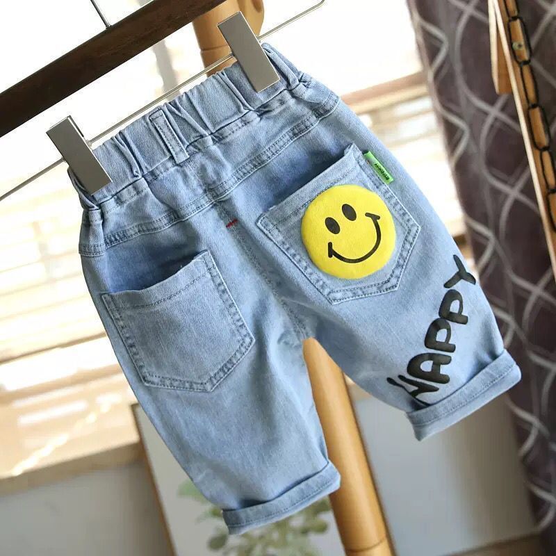 Boys' Baby Denim Shorts New Korean Style Children'S Summer Thin Mid-Length Pants Boys' Western Style Five-Length Pants Trendy Children'S Wear - Image 5