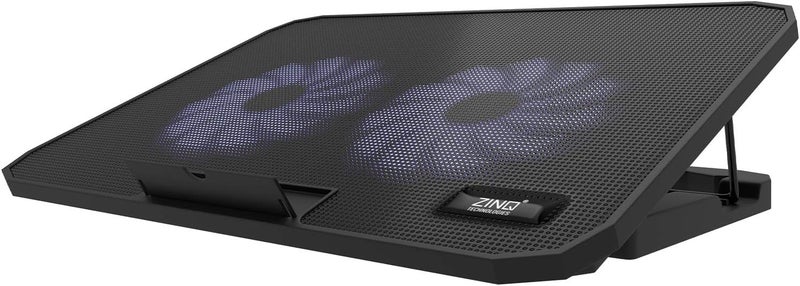 Zinq Technologies Renewed - Zinq Technologies Cool Slate Dual Fan Cooling Pad - Image 2