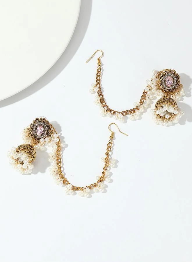 Take Two  Beaded Jhumka Dangle Earrings for Women | Best Price UAE