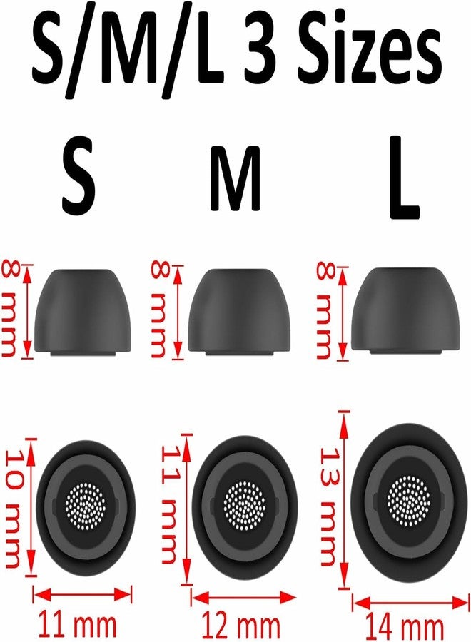 ALXCD Eartips Compatible with Galaxy Buds 3 Pro SM-R630N Earbuds, 6 Pairs S/M/L Sizes Silicone Ear Tips Earbuds Replacement Tips, Compatible with Galaxy Buds 3 Pro SM-R630 6 Pairs Gray sml - Image 2