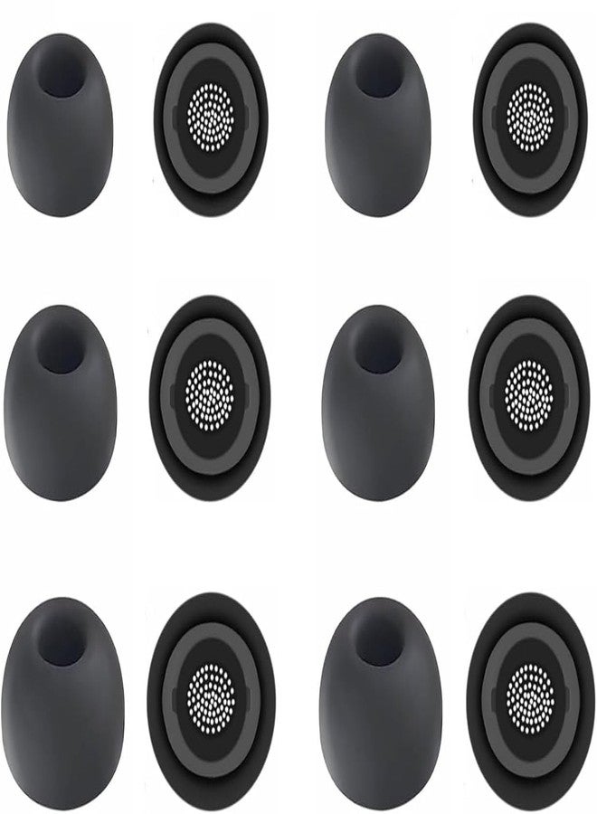 ALXCD Eartips Compatible with Galaxy Buds 3 Pro SM-R630N Earbuds, 6 Pairs S/M/L Sizes Silicone Ear Tips Earbuds Replacement Tips, Compatible with Galaxy Buds 3 Pro SM-R630 6 Pairs Gray sml - Image 3