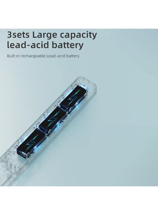 WEIDASI WD-883D LED Emergency Light 60 SMD High-Brightness Rechargeable Emergency Lamp with AC/DC Charging, Large Lead-Acid Battery, Wall Hook Mount, Retractable Handle, Long Backup for Home, Office, Shop, Camping, Outdoor Use - Image 3