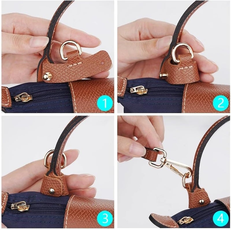 Shoulder Strap Adjustable Bag Strap for Long Mini Bag Free Punching Modification Transformation Accessories for Mini Bag Shoulder Strap Handbags Strap(Pink) - Image 5