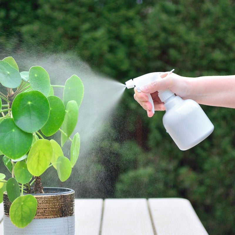 Youngever 6 Pack Empty Plastic Spray Bottles, White Spray Bottles for Hair and Cleaning Solutions (12 Ounce) - Image 4