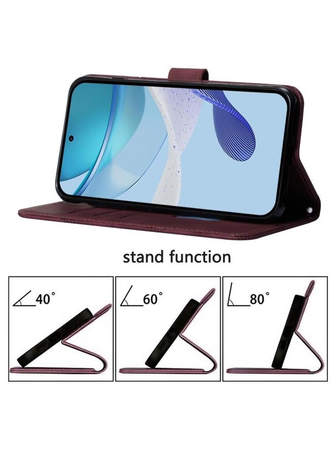 اس-توب جراب هاتف Honor 400 Lite Crossbody من الجلد المنقوش ثلاثي الأبعاد - Image 4