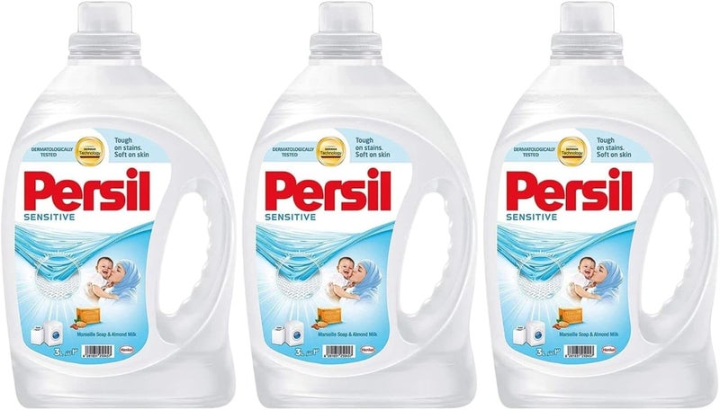 Persil Sensitive Baby Liquid Laundry Detergent 3 x 3 Liter