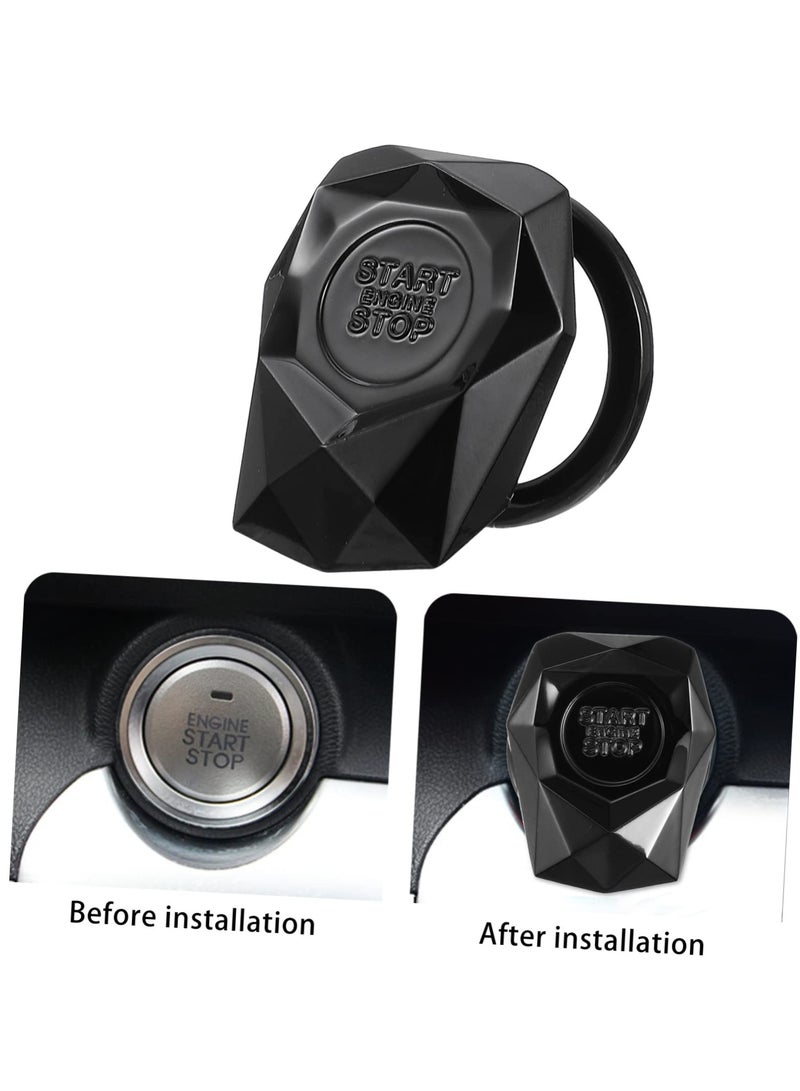 Universal Car Engine Start on Cover Bling Ring Sticker Cap Ignition Accessories for Key Ignition