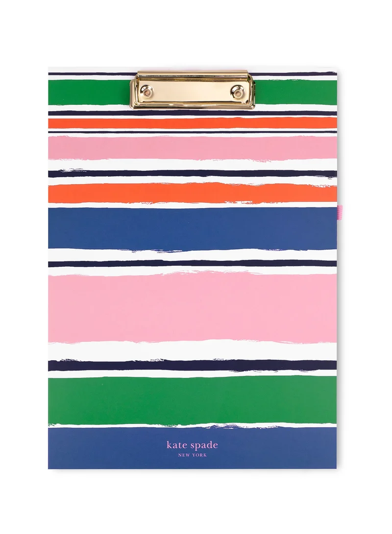 كيت سبيد نيويورك Ocean Stripe Clipboard Folio A4