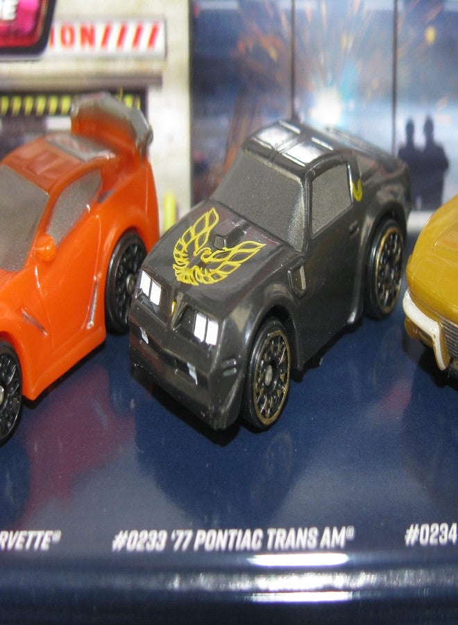 Micro Machines 2021 Series 4 World Pack #11 GM Icons: ZR1 Corvette, Pontiac Trans Am, '63 Split Window Corvette, IROC-Z Camaro, Cadillac CTS V - Image 4