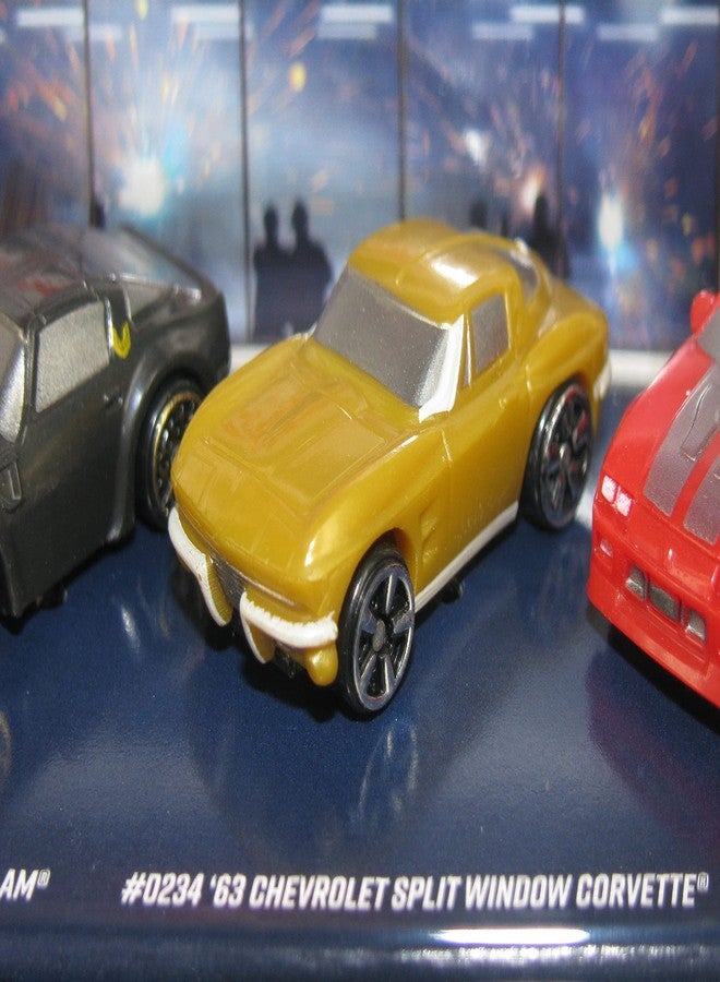 Micro Machines 2021 Series 4 World Pack #11 GM Icons: ZR1 Corvette, Pontiac Trans Am, '63 Split Window Corvette, IROC-Z Camaro, Cadillac CTS V - Image 5