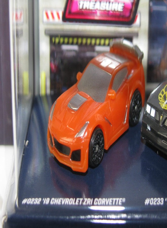Micro Machines 2021 Series 4 World Pack #11 GM Icons: ZR1 Corvette, Pontiac Trans Am, '63 Split Window Corvette, IROC-Z Camaro, Cadillac CTS V - Image 3
