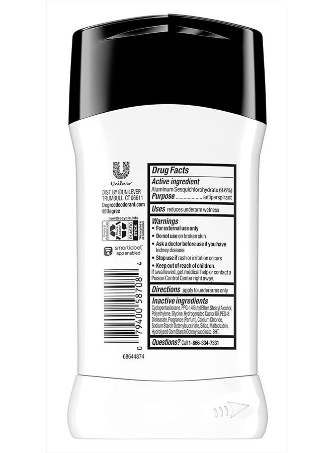 Degree Men Ultra Clear Black Plus White Antiperspirant Deodorant 2.7 Ounce (Pack of 3) - Image 4
