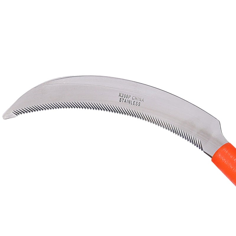 Zenport Zenport K208P Harvest Sickle with Plastic Handle, Light Serration, 6.5-Inch Stainless Steel Blade , Orange  - Image 3