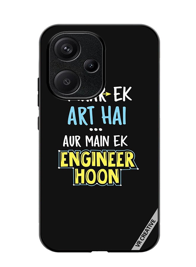 VR CREATIVE Protective Case Cover For Xiaomi Redmi 13C 5G Pyaar Ek Art Hai Design Multicolour - Image 1