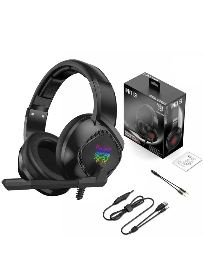 ACLIX Onikuma K19 3.5mm Wired Gaming Headset Over Ear Headphone - Image 2