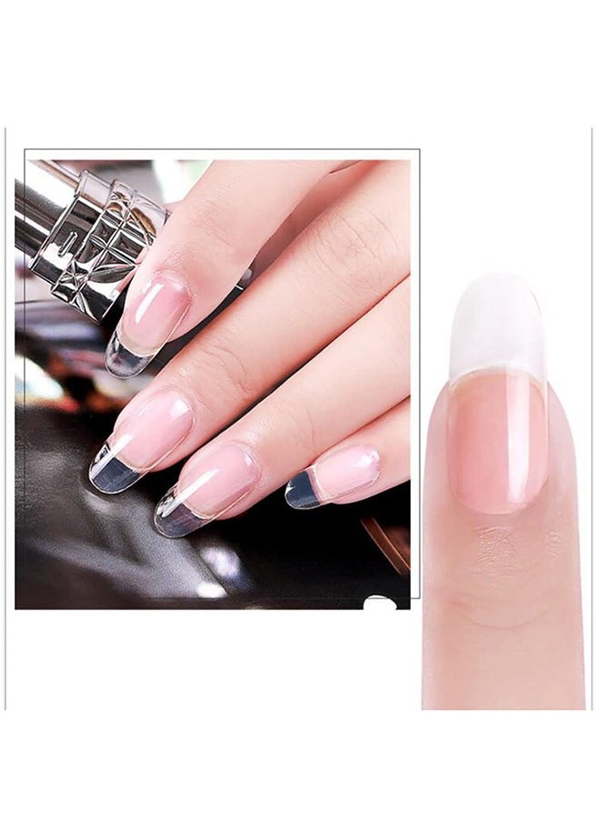 HY - 100 Pcs Durable Golden Rectangle Nail Forms with Self-Adhesive and Tips Guide for UV Gel Nail Extensions - Perfect for DIY Enthusiasts and Learners - Image 1