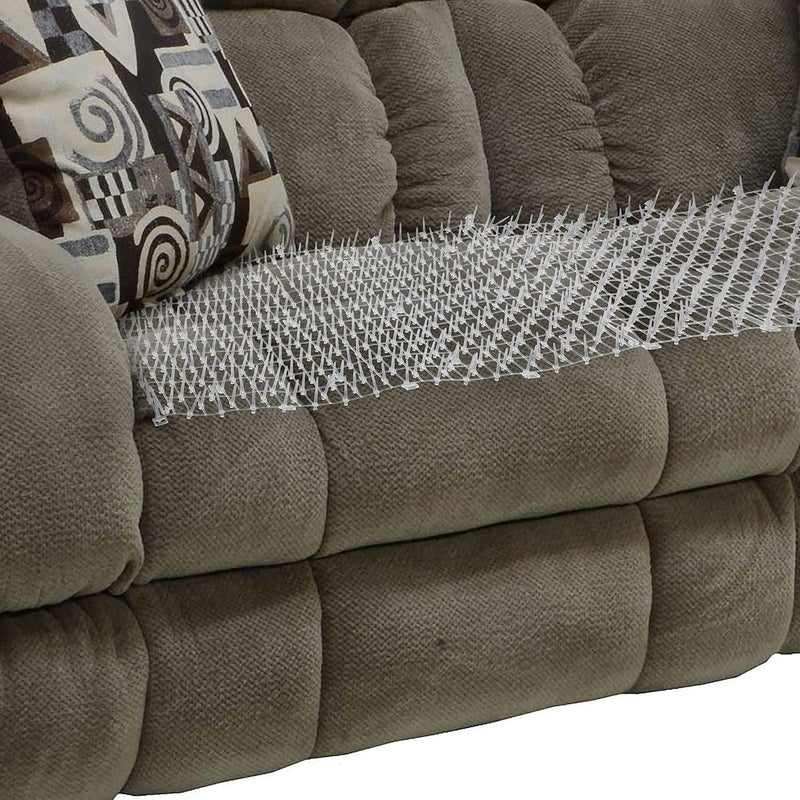 TAPIX Cat Scat Mat Clear (8 ft.) with 6 Staples, Anti-cat Network with Spikes Digging Stopper - Cat Deterrent Mat for Indoor and Outdoor - Image 5