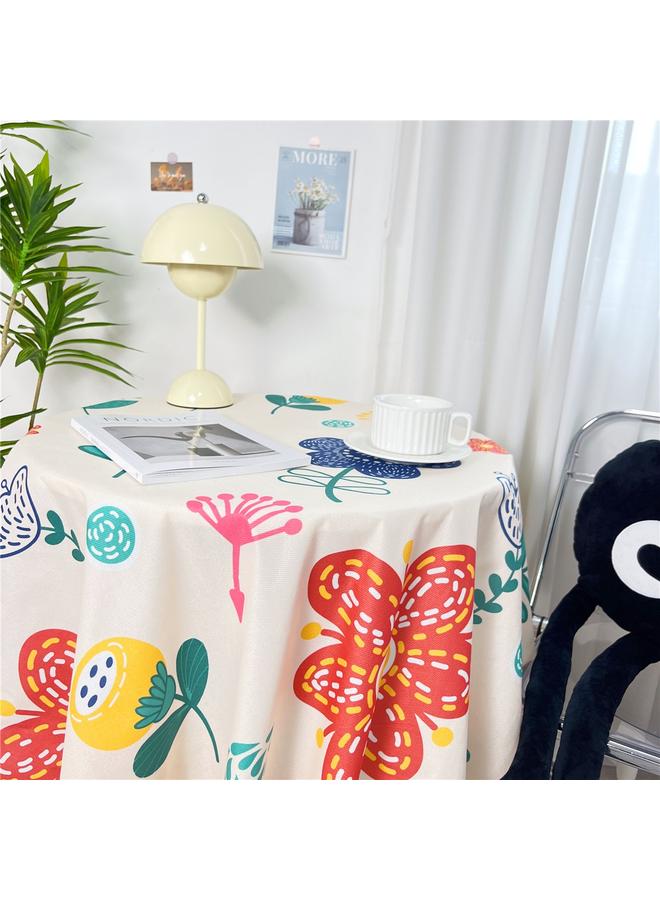 Bluejw New Chinese Style Advanced Tablecloth Classical Ins Dining Tablecloth Retro Style Small Round Table Tablecloth Rectangular Household Cover Cloth - Image 1