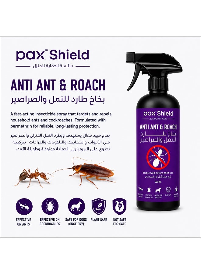 PlayNation Labs PAX Shield — Anti Ant & Roach Repellent Spray for Doors, Windows, Balconies & Garages, 220ml - Image 2