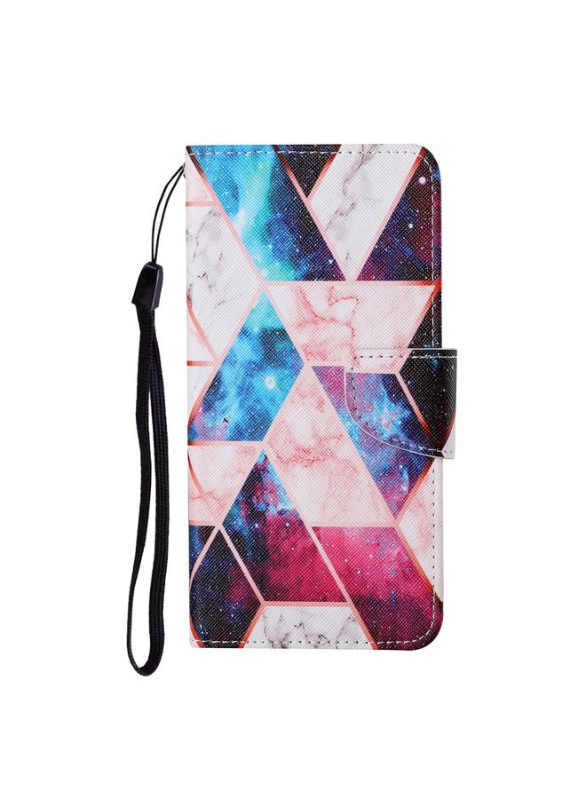 erorex Case For Samsung Galaxy A21 Colored Drawing Pattern Horizontal Flip Leather Case with Holder & Card Slots & Wallet & Lanyard - Image 2