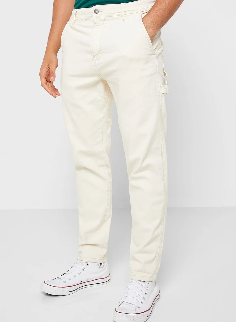 Cotton On Light Wash Tapered Jeans