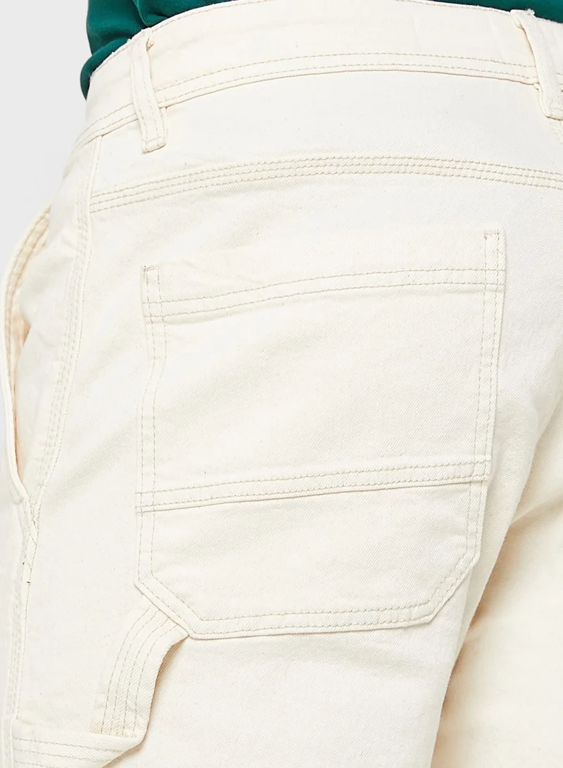 Cotton On Light Wash Tapered Jeans