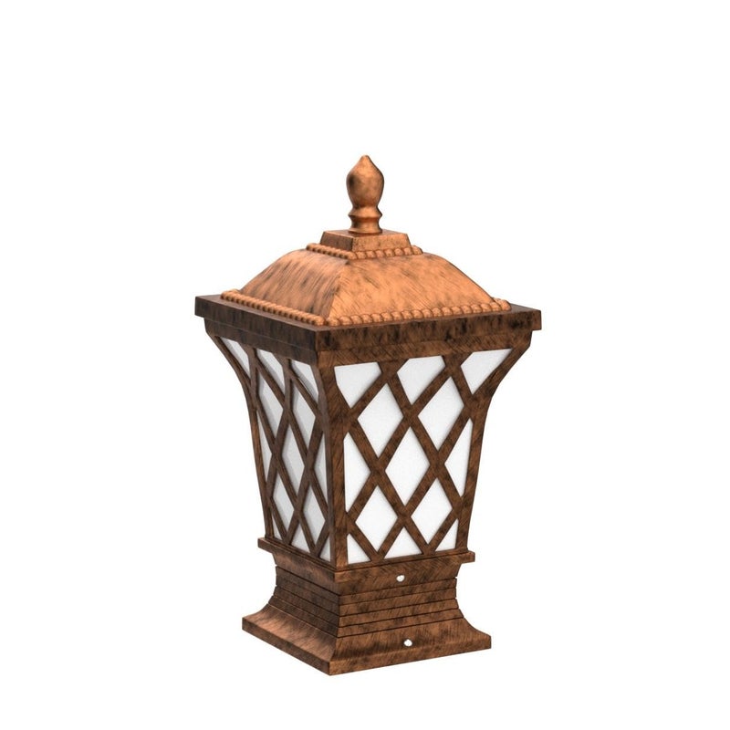 Weldecor Outdoor Gate Lights 2pc RustResistant Waterproof Fixtures for Home Garden Resort and Farmhouse Shahi Design with Lamp Post Lighting Bulb NOT Included - Image 4