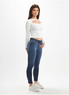 Medium-Waist Dark Wash Skinny Jeans. - pzsku/Z62791264900369776F30Z/45/_/1721178364/9052d6dd-61b2-4f59-8433-32fa885fc2d2