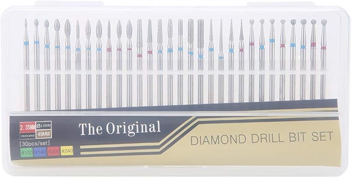 Nikou 30PcsSet Nail Bit Cuticle Dead Skin Clean Nail Drill Nail Files Manicure Tools for Grinding Polishing Peeling Drill - Image 1