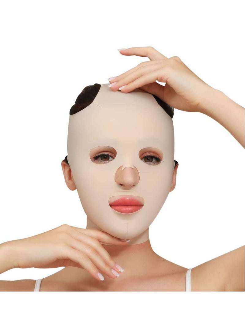 KASTWAVE Full Face Lift Sleeping Belt, Reusable Facial Slimming Mask Cheek Chin - Image 1
